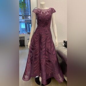 Elegant Mulberry Evening Gown